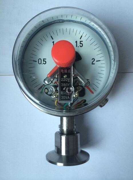 卡箍衛生型電接點隔膜壓力表