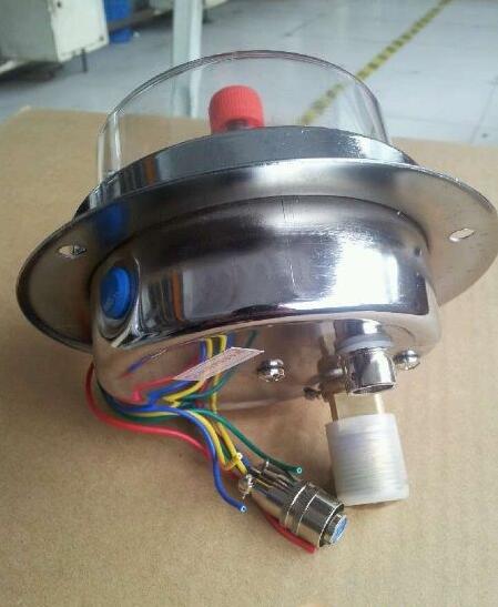 軸向帶邊不銹鋼電接點壓力表