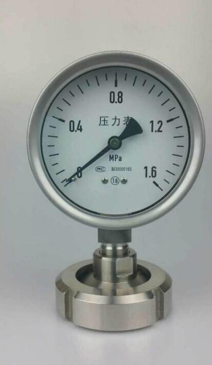 內(nèi)螺母式衛(wèi)生型隔膜壓力表