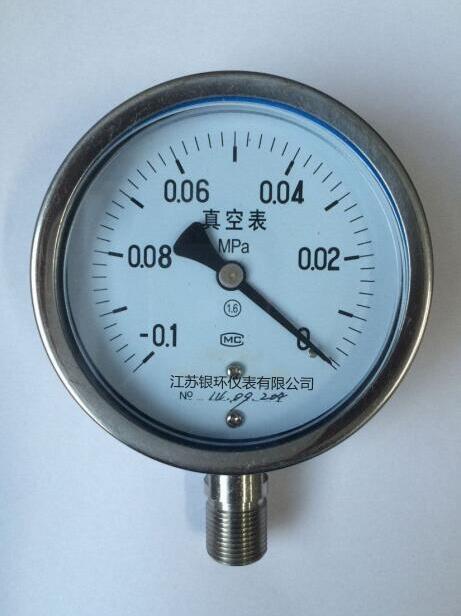 真空不銹鋼壓力表