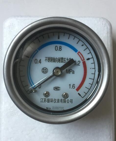 軸向無邊不銹鋼耐震壓力表